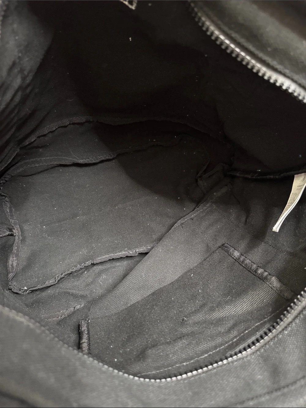 Nike air Jordan Black heavy duty Canvas Duffel Tote Bag EUC